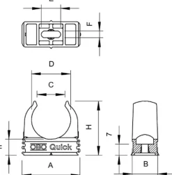 Kaapeliputken pidike