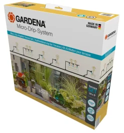 Micro-Drip-kastelusarja terassille