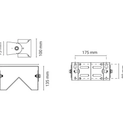 Seinä-/kulmakiinnike