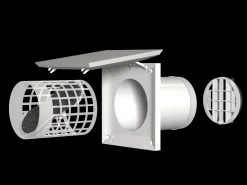 Seinäventtiilin osa