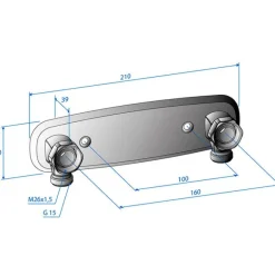 Sekoittimen kiinnike