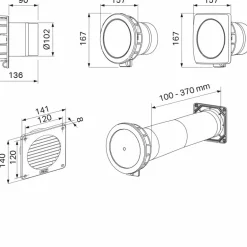 Tuloilmaventtiilipaketti