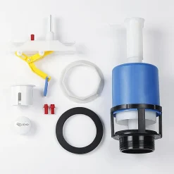 Tyhjennysventtili ja painonappi