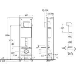 WC-kiinnitinelementti